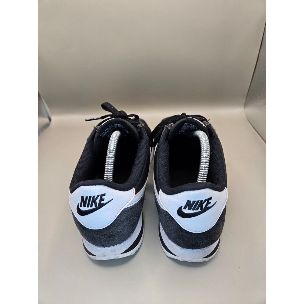 Nike Air Cortez Textile Shoes Mens 9.5 Black White Casual Athletic Retro Sneaker - Picture 5 of 8
